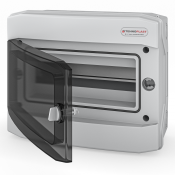 Sicherungskasten Aufputz IP65 Feuchtraum 1-Reihig 12 Module